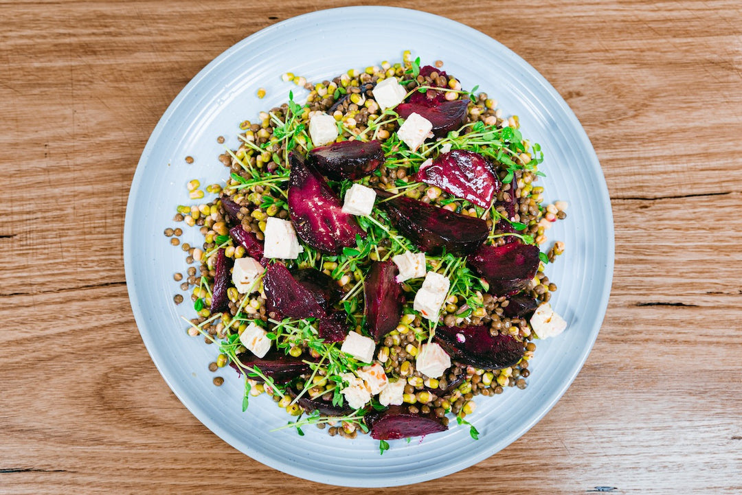 Andy Cooks - Beetroot and puy lentil salad