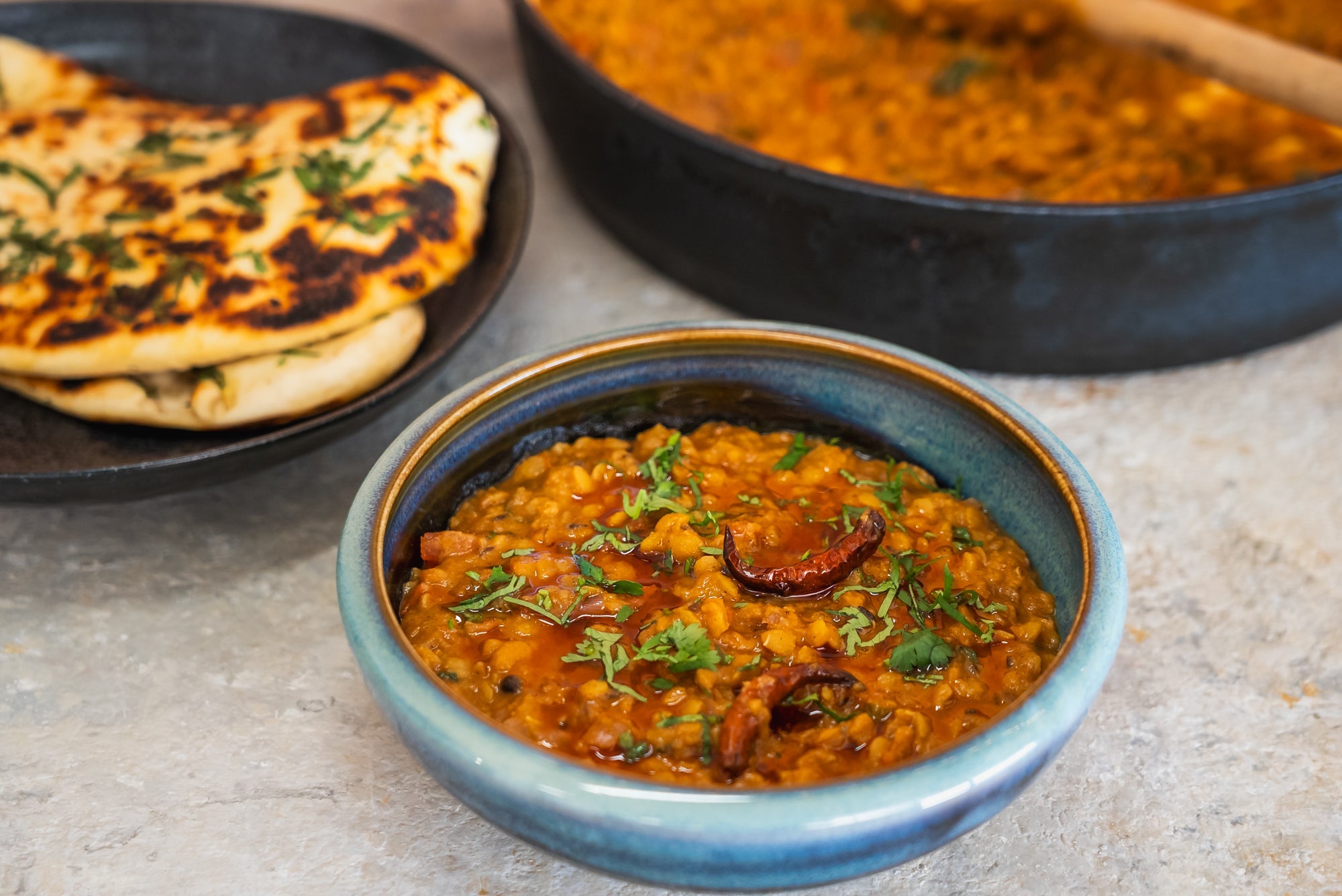 Andy Cooks - Dal Tadka and Garlic Naan