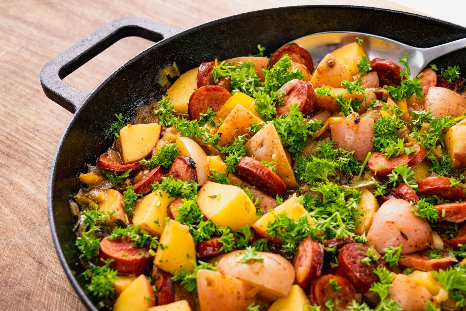 Andy Cooks - Potato Kielbasa One Pot