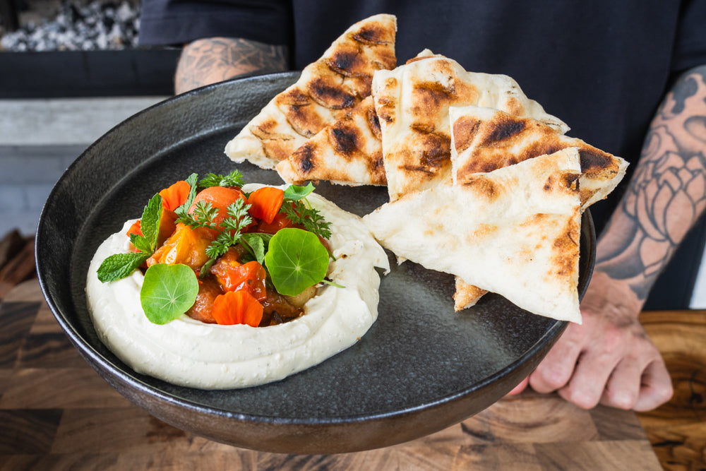 Andy Cooks - Grilled Flatbread with Whipped Feta Recipe