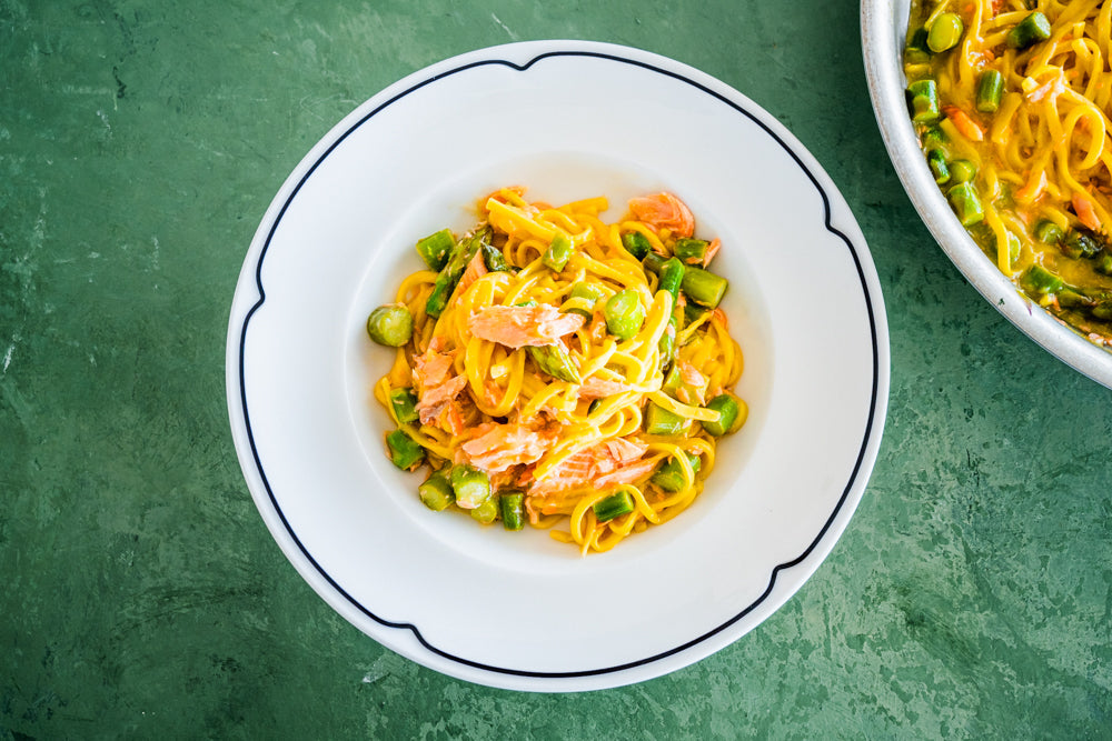 Andy Cooks - Smoked Trout Linguine Pasta