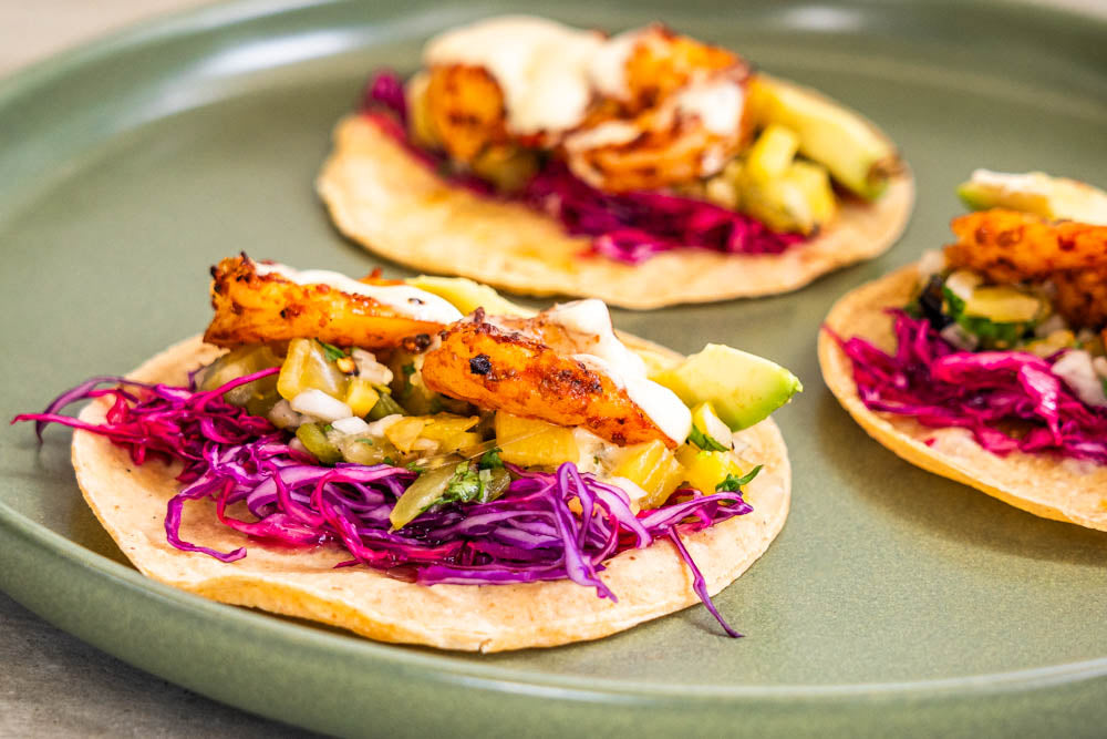 Andy Cooks - Grilled Prawn Tacos