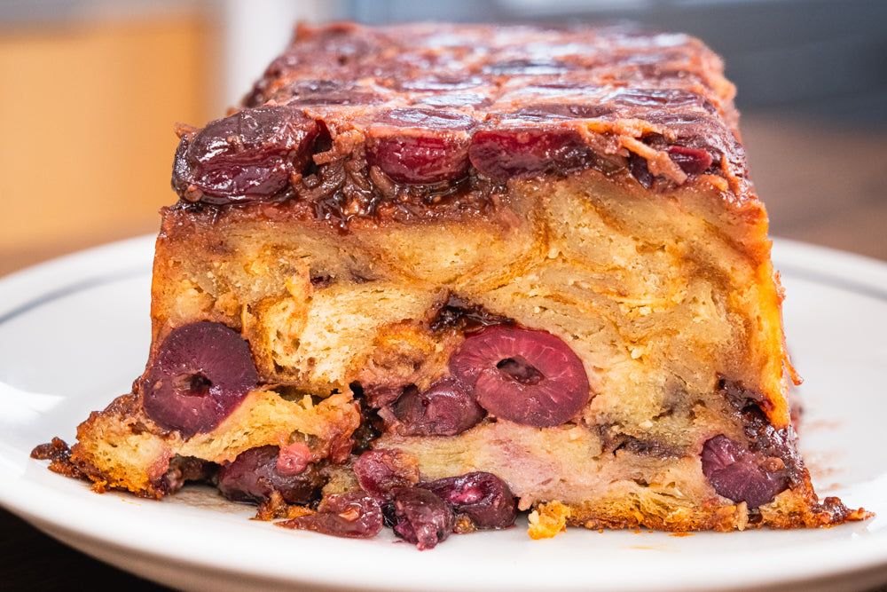 Andy COoks - Cherry Ripe Croissant Bread Pudding