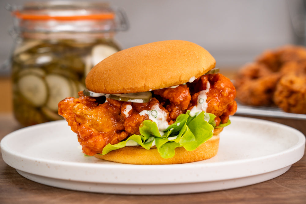 Andy Cooks - Buffalo Chicken Burger Recipe