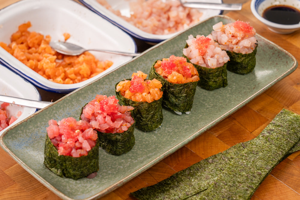 Andy Cooks - Salmon Tuna Kingfish Sushi