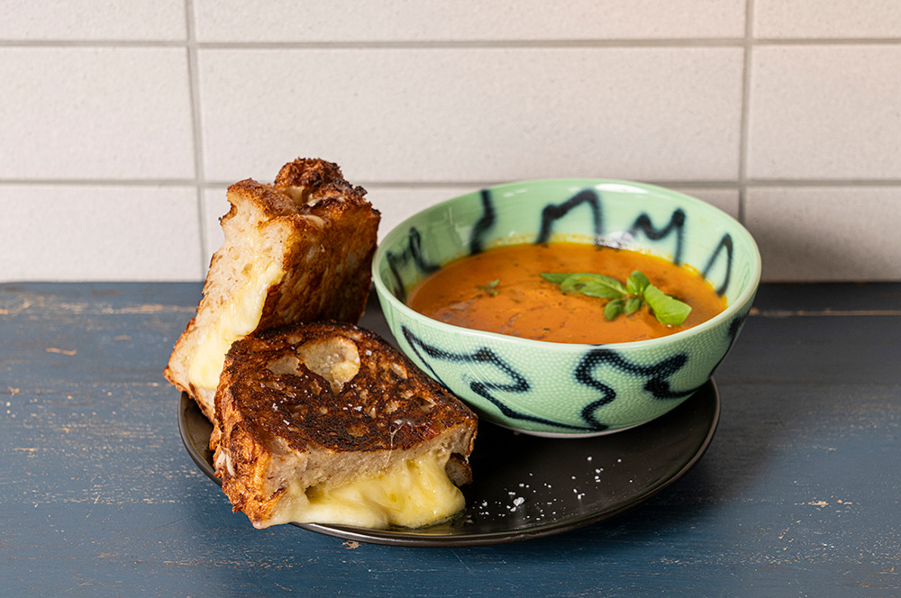 Andy Cooks - Grilled Cheese Tomato Soup Recipe